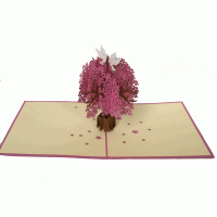 pop-up paradijs boom kaart